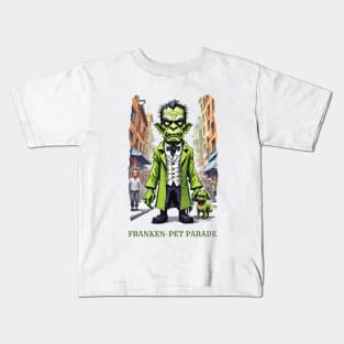 Monster Pets in Halloween shirt design Kids T-Shirt